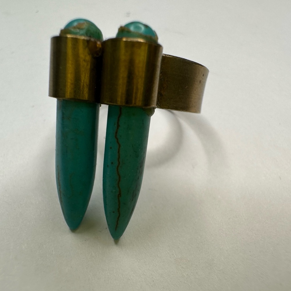 Turquoise Stone Ring - Adjustable
